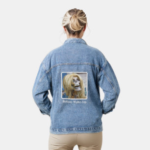 FOTO (HUMOROUS) "VOR MAKE-UP" JEANSJACKE