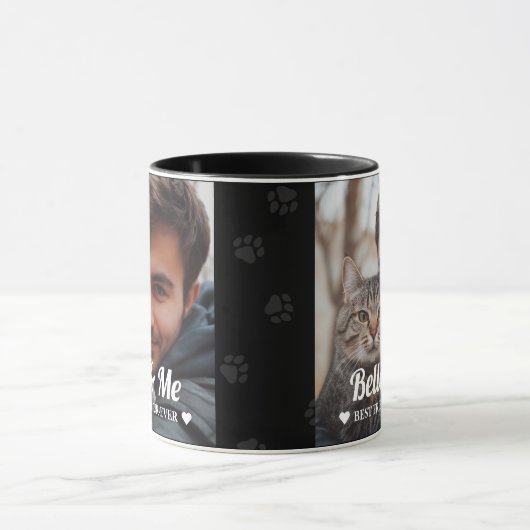 Foto-Hund oder Cat Lover-Tasse für immer Liebe Tasse (Zentrum)