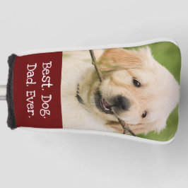 Foto Hund Personalisiert Bester Hund Vater je rot  Golf Headcover