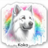 Foto-Hunde Aufkleber (Vorderseite)