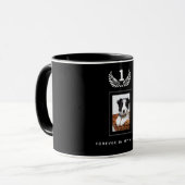 Foto-Hundehund-Haustier schwarz Tasse (Vorderseite Links)