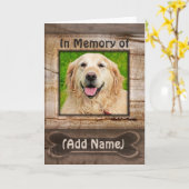 Foto Hundekarte Rainbow Bridge Karte (Gelbe Blume)