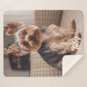 Foto-Hundeschenke mit Namen Sherpadecke (Vorderseite (Horizontal))