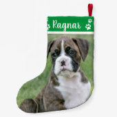 Foto-HundeweihnachtsStrümpfe - personalisierter Kleiner Weihnachtsstrumpf (Rückseite)