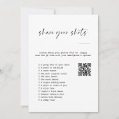 Foto Hunt I Spy Wedding Game Capture the Liebe QR Einladung (Vorderseite)