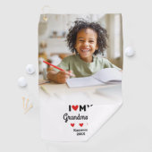 Foto I Liebe Mein Großmutter Golfer Name kundenspe Golfhandtuch (Insitu)