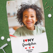 Foto I Liebe Mein Großvater Golfer Name Custom Golfhandtuch