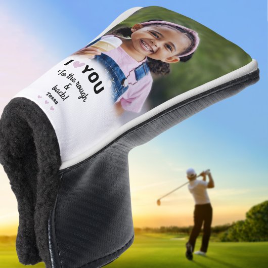 Foto I Liebe Sie zu Rough & Back Name Custom Golf Headcover