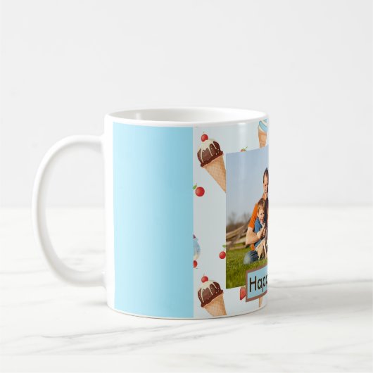 Foto Ice Creme-Tasse mit Text Kaffeetasse (Links)