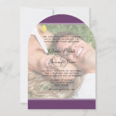 Foto Ich heirate meine Friend Quote Typografie Hoc Einladung (Rückseite)