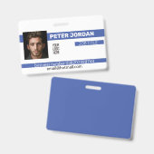 Foto-ID-Abzeichen Ausweis (Vorder- & Rückseite)