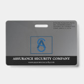 Foto-ID-Abzeichen des benutzerdefinierten Sicherhe Ausweis (Rückseite)