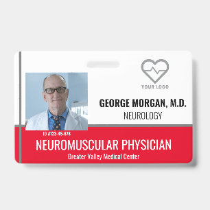 Foto-ID-Abzeichen des Krankenhauses mit Barcode Ausweis