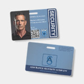 Foto-ID-Abzeichen des Sicherheitsbeauftragten Ausweis (Vorder- & Rückseite)