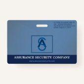 Foto-ID-Abzeichen des Sicherheitsbeauftragten Ausweis (Rückseite)