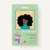 Foto-ID-Abzeichen für Aquarellkunstlehrer Ausweis (Vorderseite)