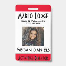 Foto-ID-Abzeichen für benutzerdefinierte Mitarbeit