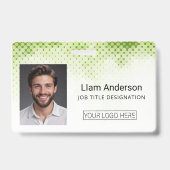 Foto-ID-Abzeichen für grüne benutzerdefinierte Mit Ausweis (Vorderseite)