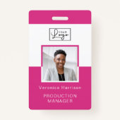 Foto-ID-Abzeichen für Ihre Logomitarbeiter Ausweis (Vorderseite)