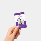 Foto-ID-Abzeichen für Ihre Logomitarbeiter Ausweis (Handheld)