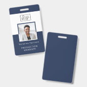 Foto-ID-Abzeichen für Ihre Logomitarbeiter Ausweis (Vorder- & Rückseite)