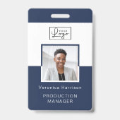 Foto-ID-Abzeichen für Ihre Logomitarbeiter Ausweis (Vorderseite)