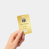 Foto-ID-Abzeichen für Mitarbeiter, Firmenlogo QR h Ausweis (Handheld)