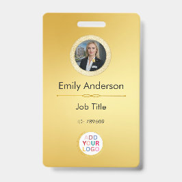 Foto-ID-Abzeichen für Mitarbeiter, Firmenlogo QR h Ausweis