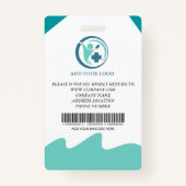 Foto-ID-Abzeichen für Mitarbeiter im Krankenhaus Ausweis (Rückseite)