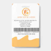 Foto-ID-Abzeichen für Mitarbeiter im Krankenhaus  Ausweis (Back)