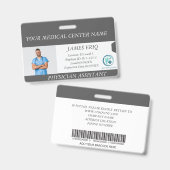 Foto-ID-Abzeichen für personalisierte Krankenhausm Ausweis (Front & Back)