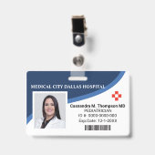 Foto-ID-Abzeichen für personalisierte Krankenhausm Ausweis (Front with Clip)