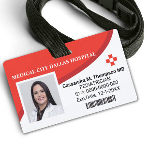 Foto-ID-Abzeichen für personalisierte Krankenhausm Ausweis