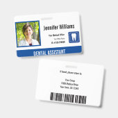 Foto-ID-Abzeichen für personalisierte Mediziner Ausweis (Front & Back)