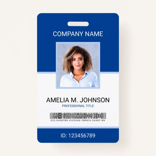 Foto-ID-Abzeichen für personalisierte Unternehmens Ausweis (Vorderseite)