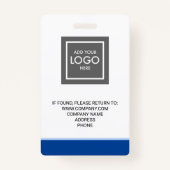 Foto-ID-Abzeichen für personalisierte Unternehmens Ausweis (Rückseite)