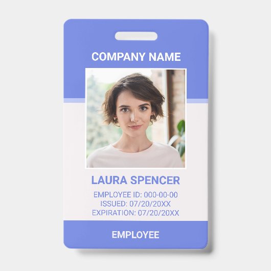 Foto-ID-Abzeichen für personalisierte Unternehmens Ausweis (Vorderseite)