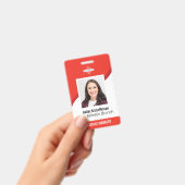 Foto-ID-Abzeichen für Red Custom Employee Ausweis (Handheld)