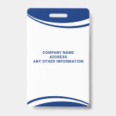 Foto-ID-Abzeichen für Veterinärmedizin Ausweis (Rückseite)