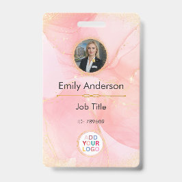 Foto-ID-Abzeichen mit Logo für Geschäftsmitarbeite Ausweis