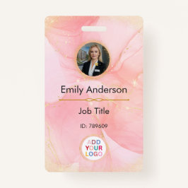 Foto-ID-Abzeichen mit Logo für Geschäftsmitarbeite Ausweis