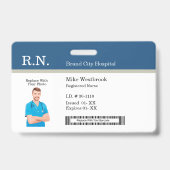 Foto-ID Abzeichen Vorlagen Ausweis (Rückseite)