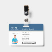 Foto-ID Abzeichen Vorlagen Ausweis (Vorderseite mit Clip)