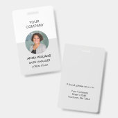 Foto-ID Ausweis (Vorder- & Rückseite)