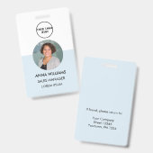 Foto-ID Ausweis (Vorder- & Rückseite)