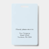 Foto-ID Ausweis (Rückseite)