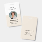 Foto-ID Ausweis (Vorder- & Rückseite)