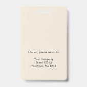 Foto-ID Ausweis (Rückseite)