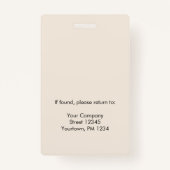 Foto-ID Ausweis (Rückseite)