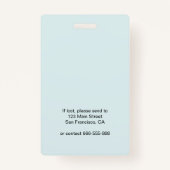 Foto-ID Ausweis (Rückseite)